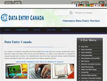 Tablet Screenshot of dataentrycanada.com